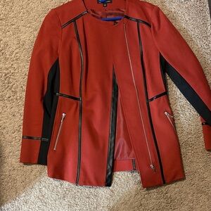INC International Concepts Red and Black Blazer